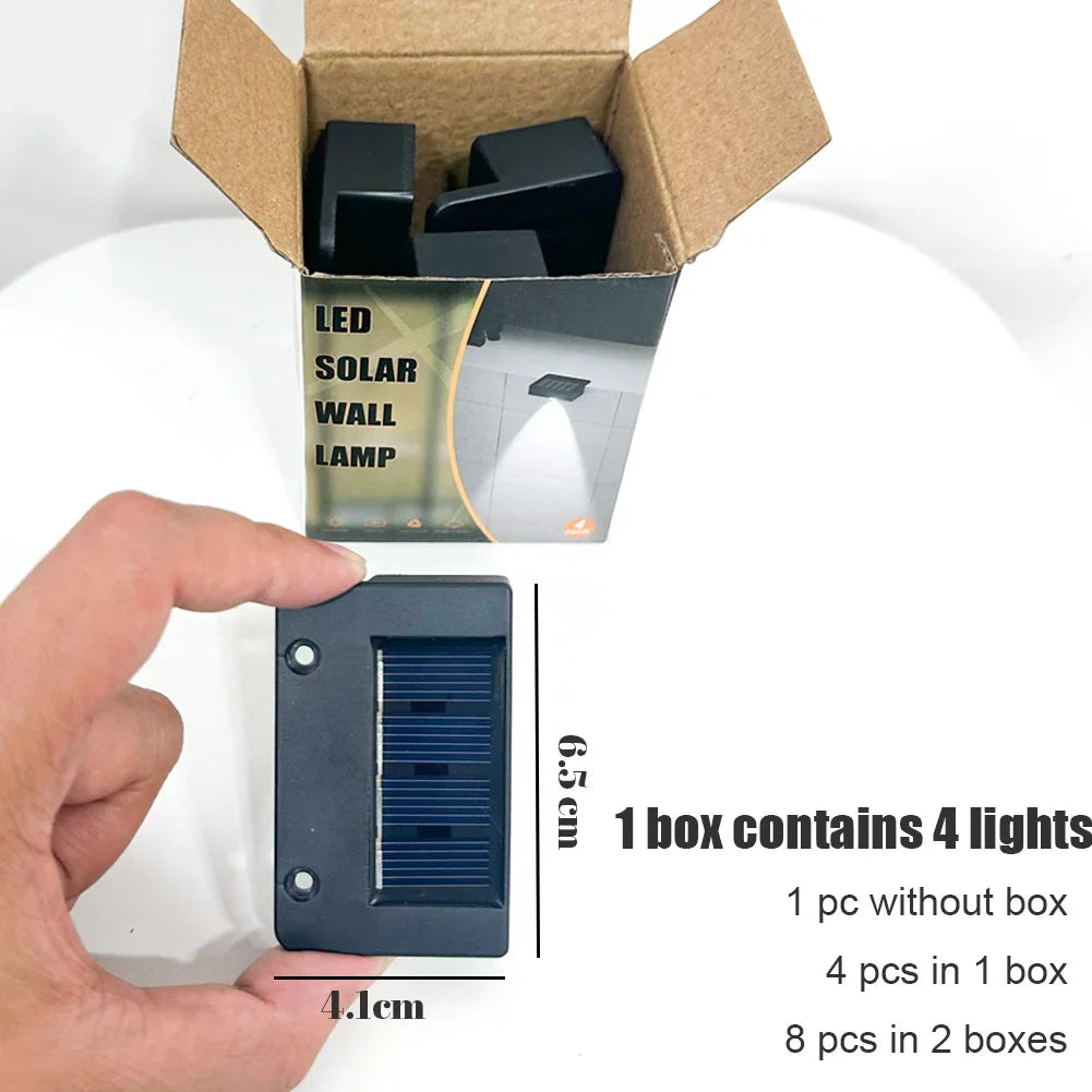 Solar LED-Stufenleuchte für Außenbereiche