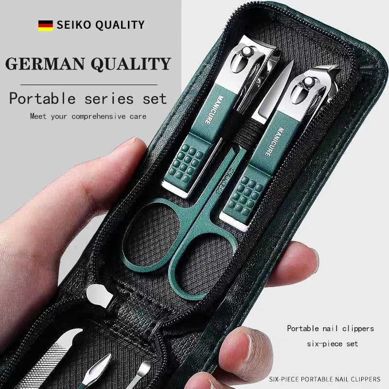 6-teiliges Nagelpflege Set aus Edelstahl