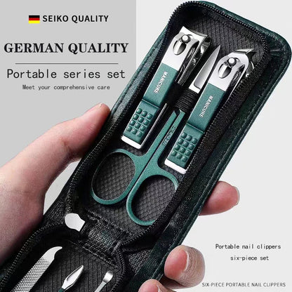 6-teiliges Nagelpflege Set aus Edelstahl