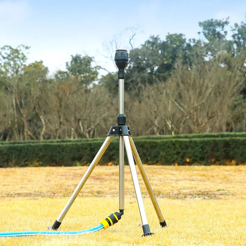 360° Gartenregner mit Edelstahl-Stativ