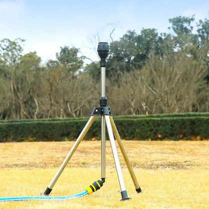 360° Gartenregner mit Edelstahl-Stativ