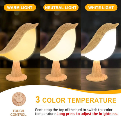 Vogel LED-Tischlampe mit Touchsteuerung