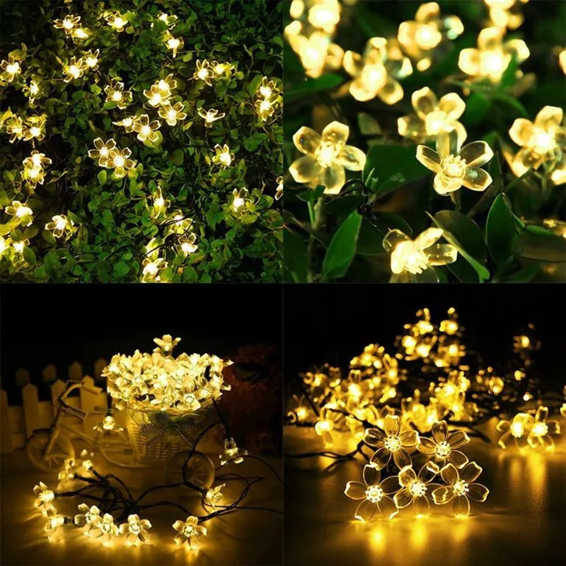 Solar Kirschblüten LED-Lichterkette