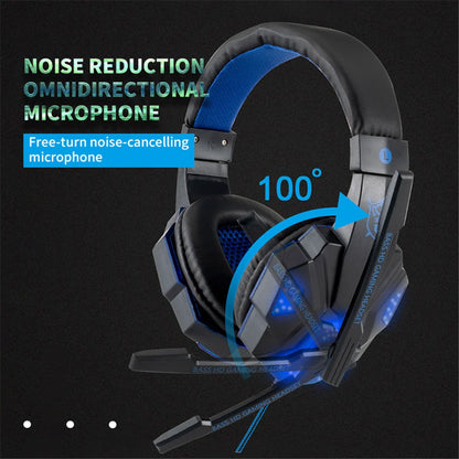 LED Gaming Headset mit Mikrofon