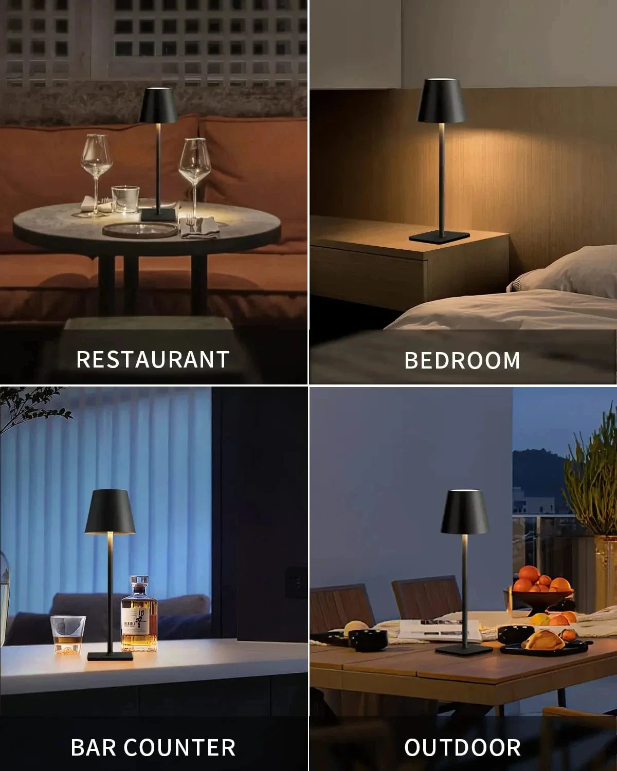 Kabellose LED-Tischlampe mit Touch-Steuerung
