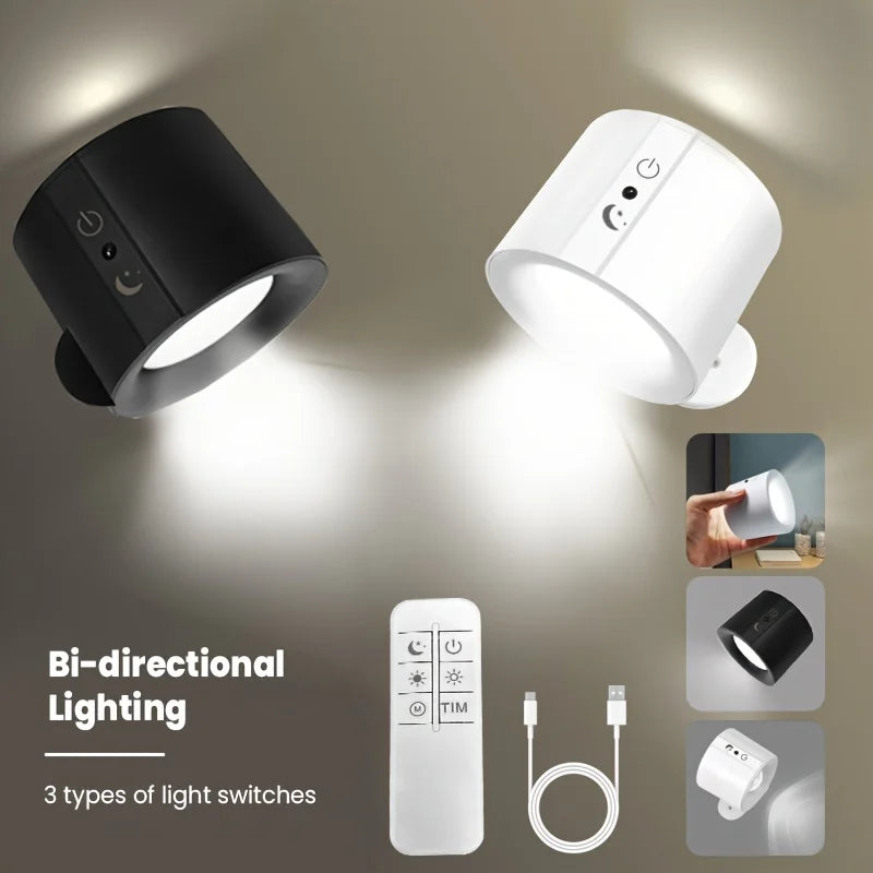 Magnetische LED-Wandleuchte mit Fernbedienung