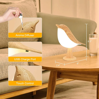 Vogel LED-Tischlampe mit Touchsteuerung