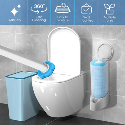WC-Reinigungsset mit Einweg-Bürstenköpfen