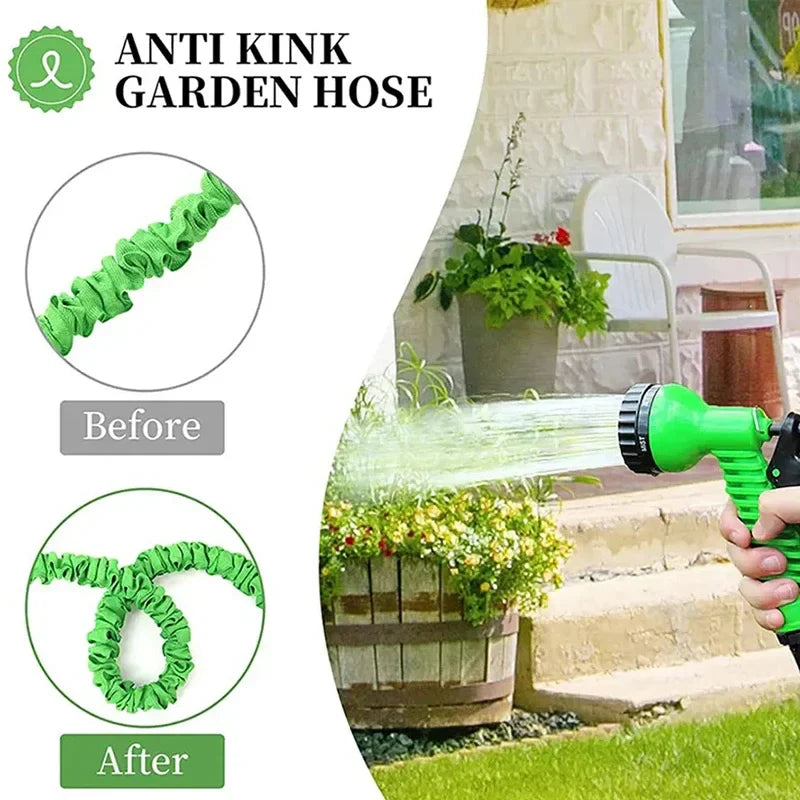 Flexibler Gartenschlauch mit Sprühpistole