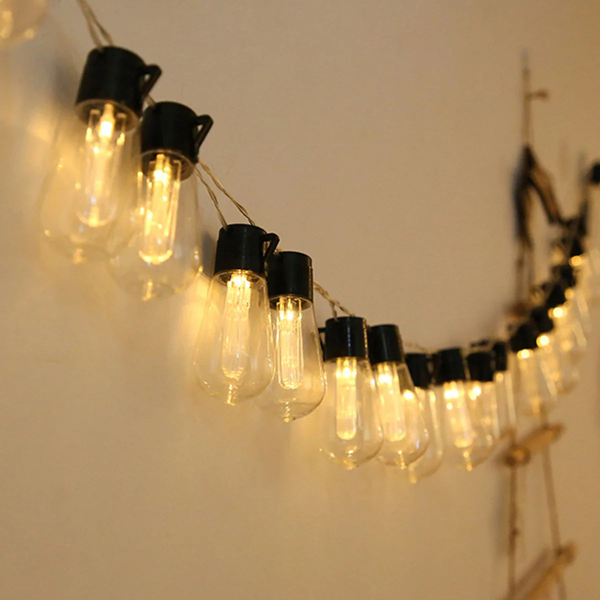 Solar LED-Lichterkette mit Kugelleuchten