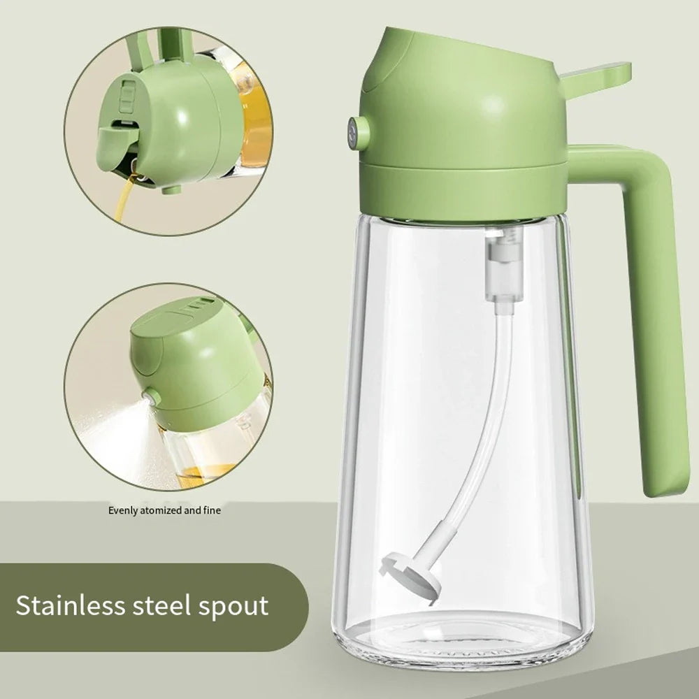 2-in-1 Öl Sprühflasche aus Glas