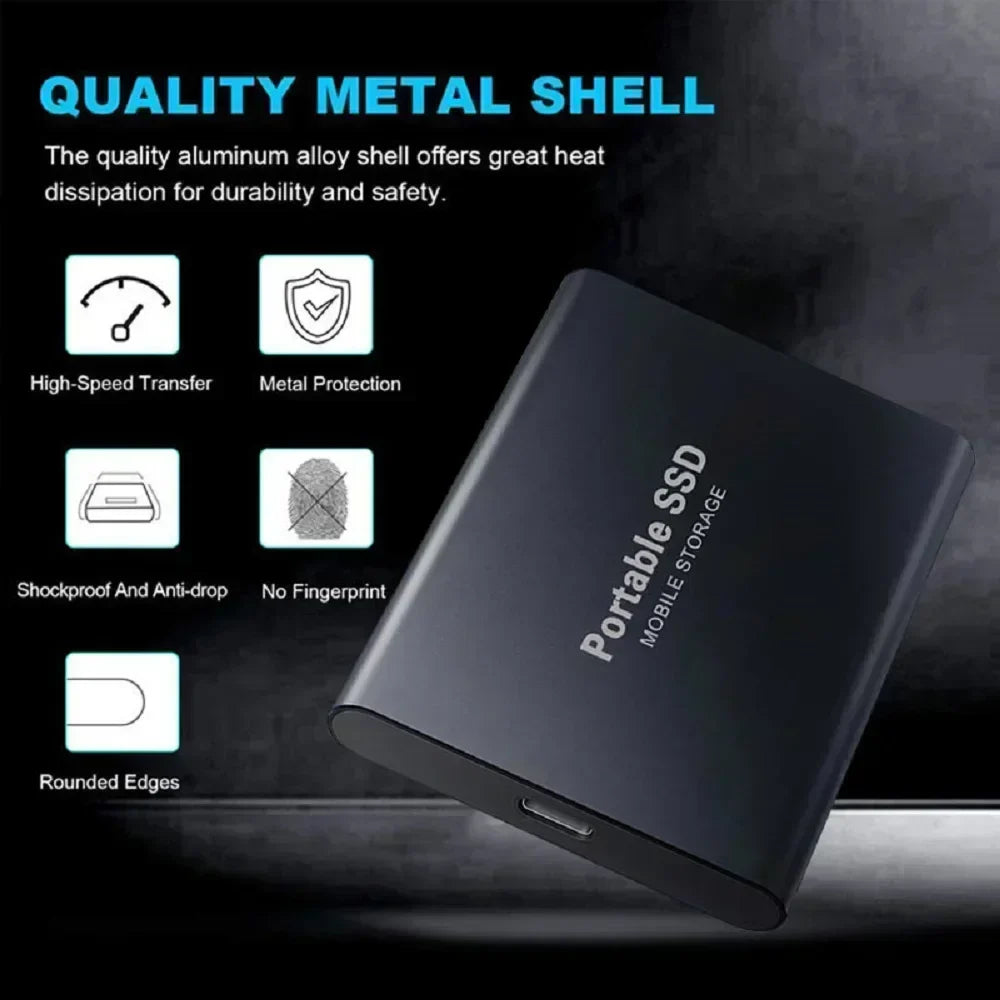 Externe SSD Festplatte mit USB-C