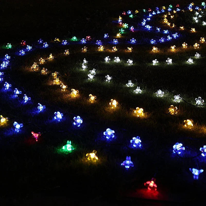 Solar Kirschblüten LED-Lichterkette