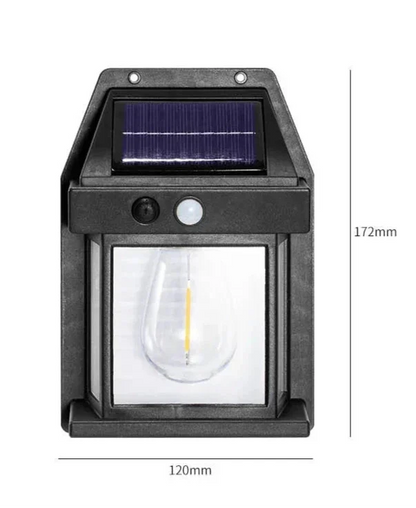 Solar Wandleuchte mit Bewegungsmelder