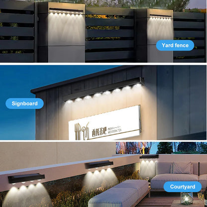 Solar LED-Wandleuchte für Außenbereiche