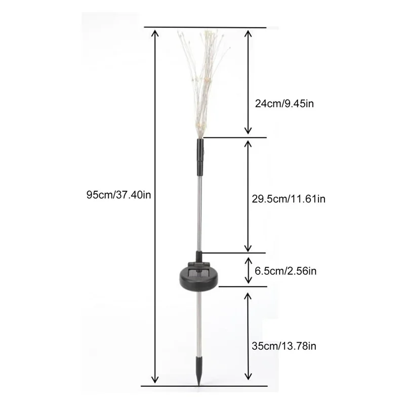 Solar Feuerwerk Gartenleuchten mit LED