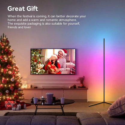 RGB LED-Eck-Stehlampe mit App-Steuerung