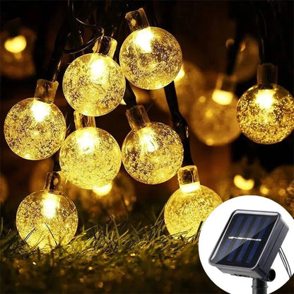 Solar LED-Lichterkette mit Bubble-Kugeln