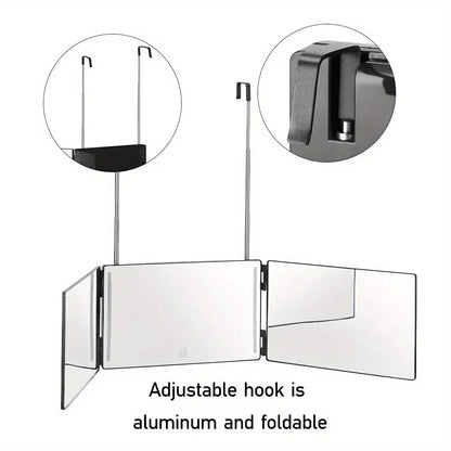 Dreiseitiger LED-Klappspiegel