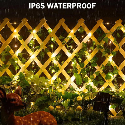 Solar Efeu Lichterkette mit 100 LEDs