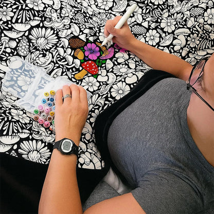 DIY-Decke zum Ausmalen mit 24 Markern