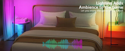 RGB LED-Eck-Stehlampe mit App-Steuerung