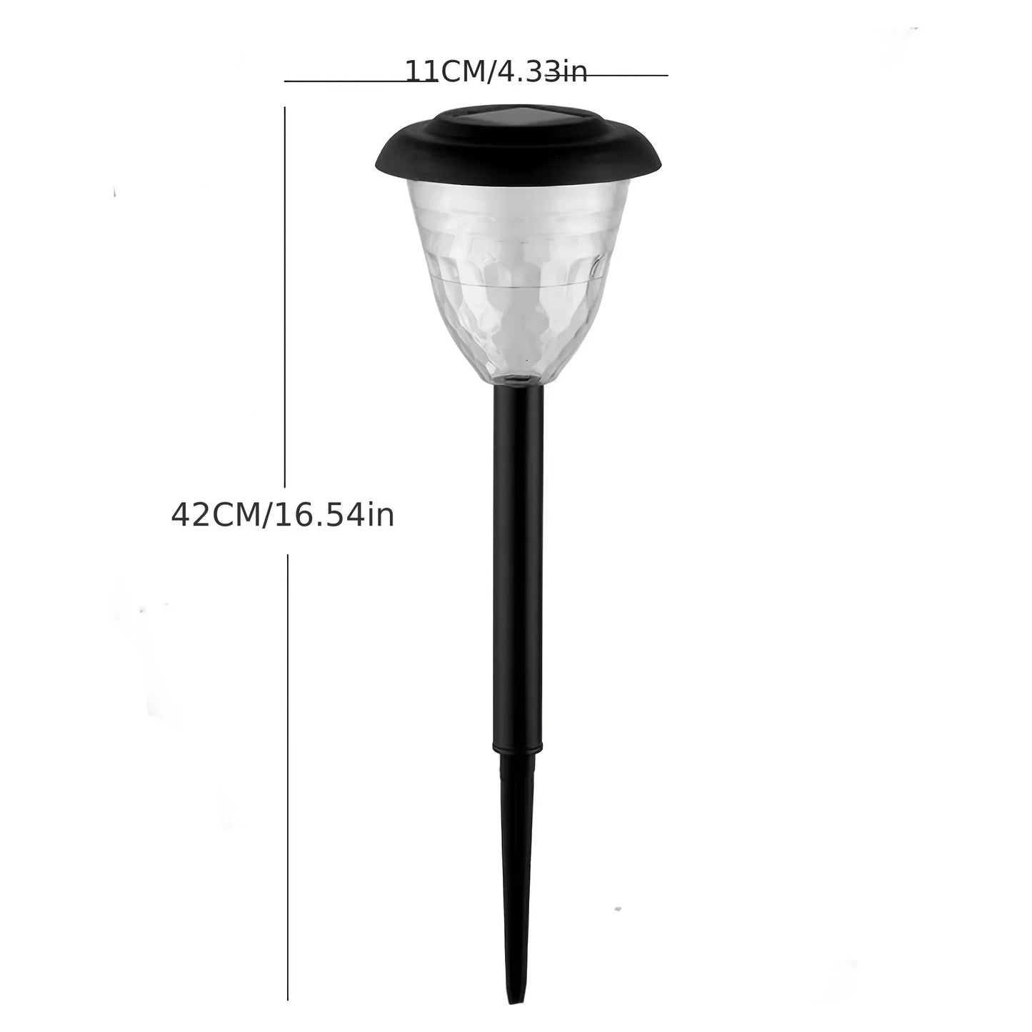 Solar Gartenleuchte mit Kreis-Lichtmuster