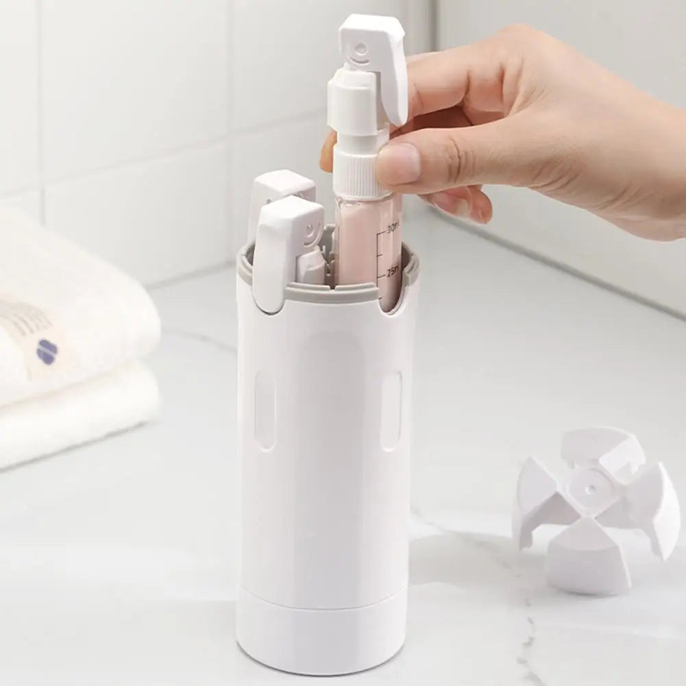 4-in-1 Reise-Nachfüllflaschen Set – Kompakter Toilettenartikel-Spender