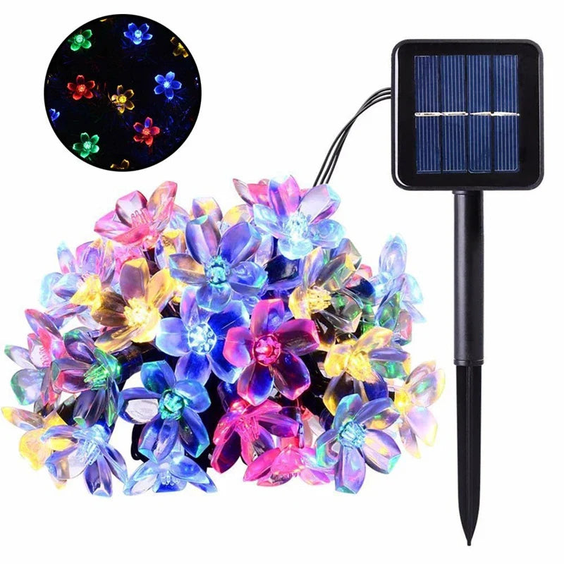 Solar Kirschblüten LED-Lichterkette