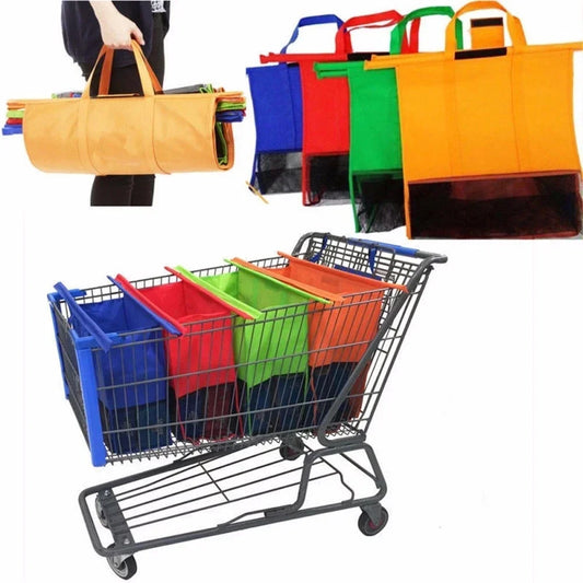 Faltbare Einkaufswagen Taschen im 4er Set