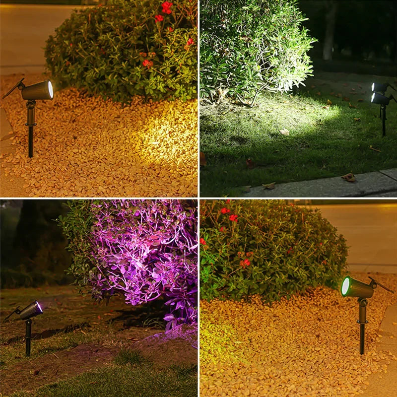 9-LED Solar Gartenstrahler