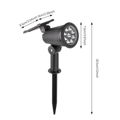 9-LED Solar Gartenstrahler