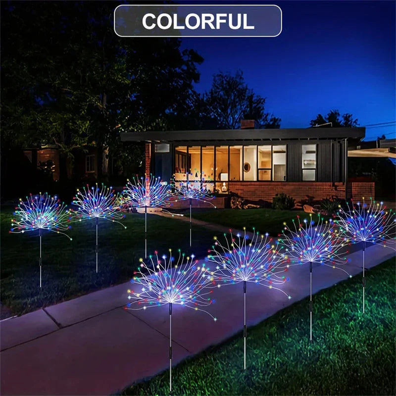 Solar Feuerwerk Gartenleuchten mit LED