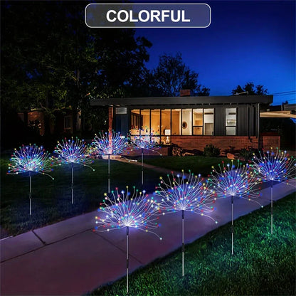 Solar Feuerwerk Gartenleuchten mit LED