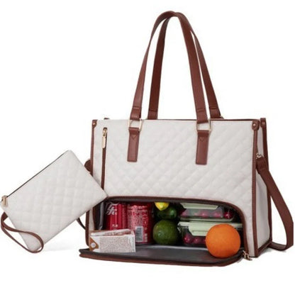 2-in-1 Laptoptasche mit isoliertem Lunchfach